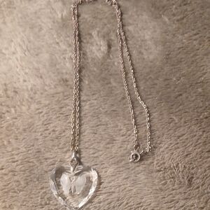 Elegant Silver Heart Pendant Necklace
